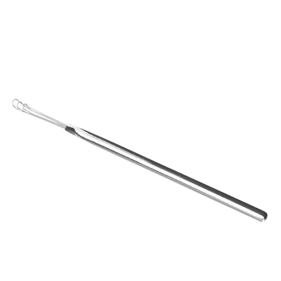 1 Pcs Stainless Steel Silver Standing Ear Wax Remover Curette Durable ISO9001 Certified Home Use Ear Care Tool