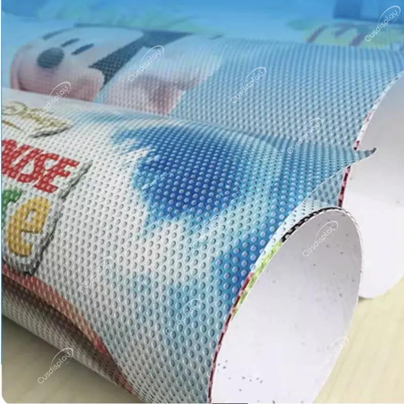 1 One Way Window Film Glass See Through Custom Perforated Vinyl Window Decals Graphic Car  for Business Storefront Sticker