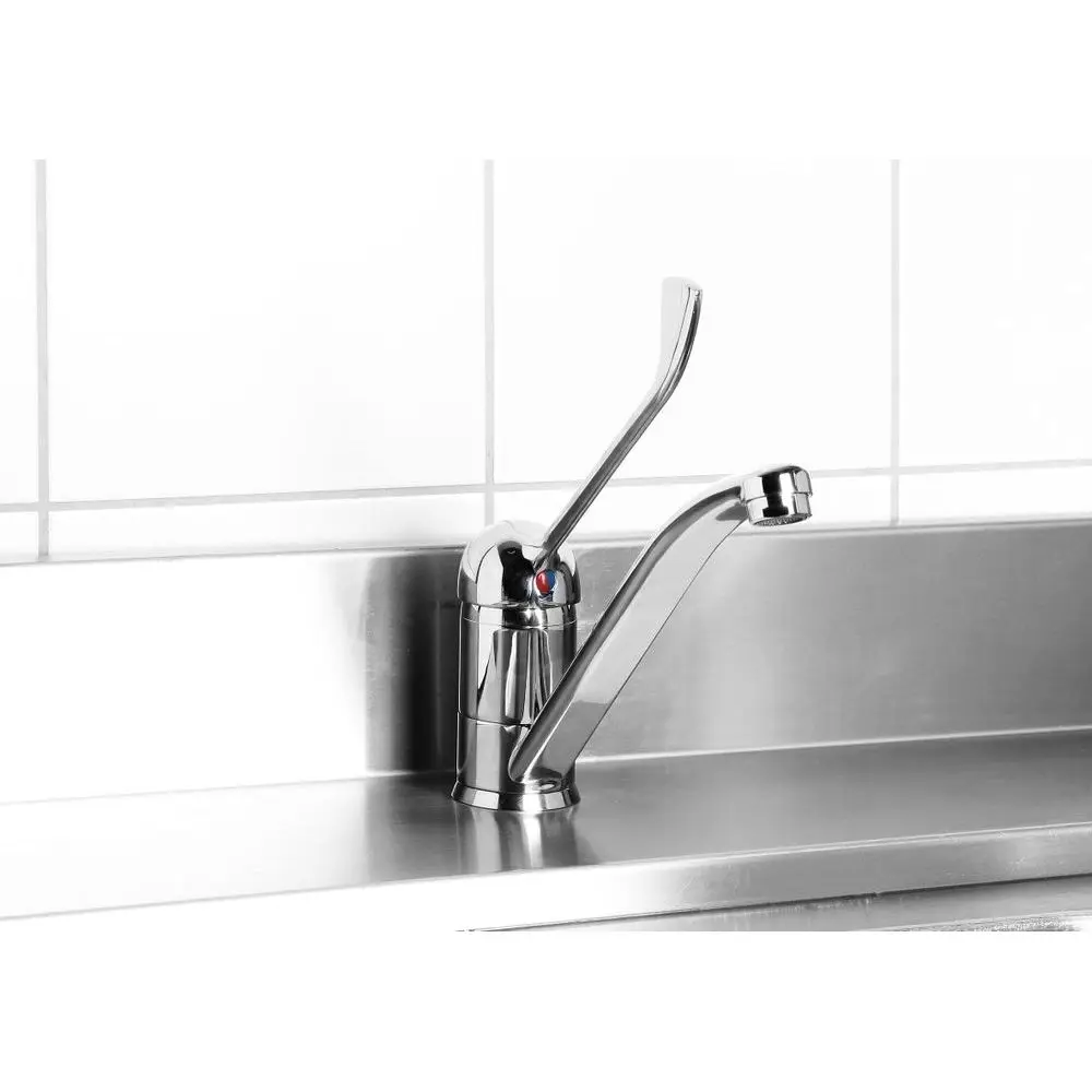 "Modern Kitchen Faucet with Long Lever 215x54x(H)240mm by HENDI"