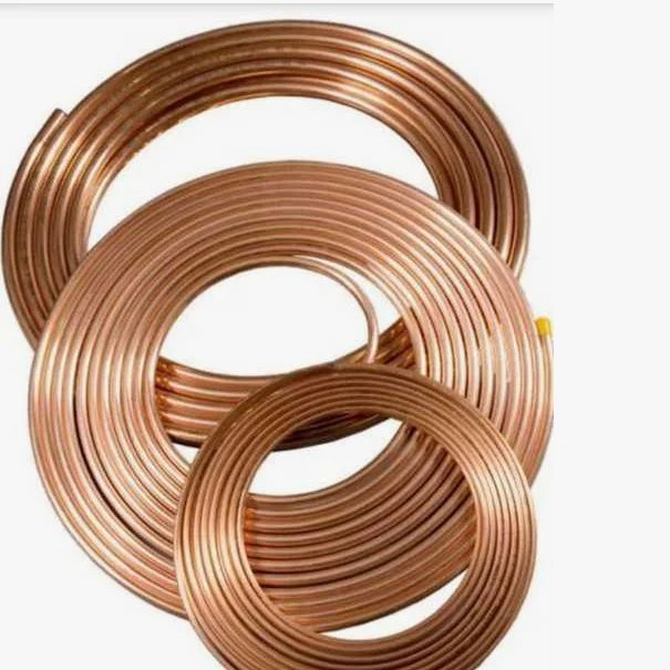 1/4 3/8 1/2 Inch Copper Tube Copper Coil Tube 99.97% Pancake Coil 15m 30m 50m 100m for Heat Exchange Equipment