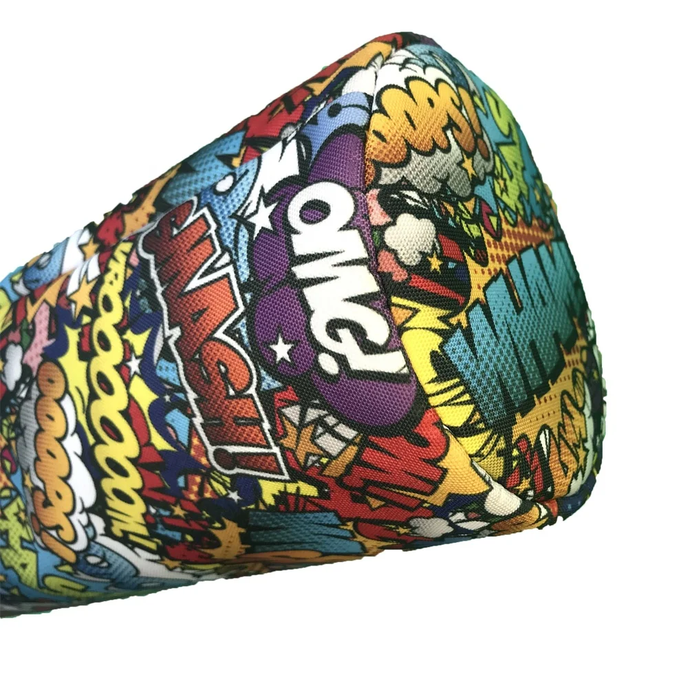 .Wood club head cover for mens PU leather soft inner lining strong elastic sock neck modern sleek style for safety