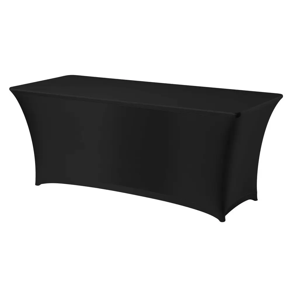 "Rectangular Advertising Table Cover for 1830x760x(H)730mm Black HENDI 810910 + 810897"