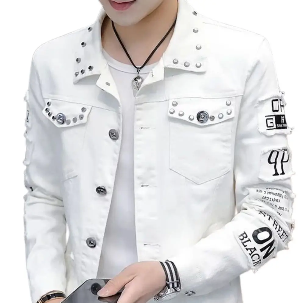 High Quality Jeans Coat Men's Korean-Style Students Handsome Versatile Jacket Premium Trendy Fashion Streetwear Stylish Jacket