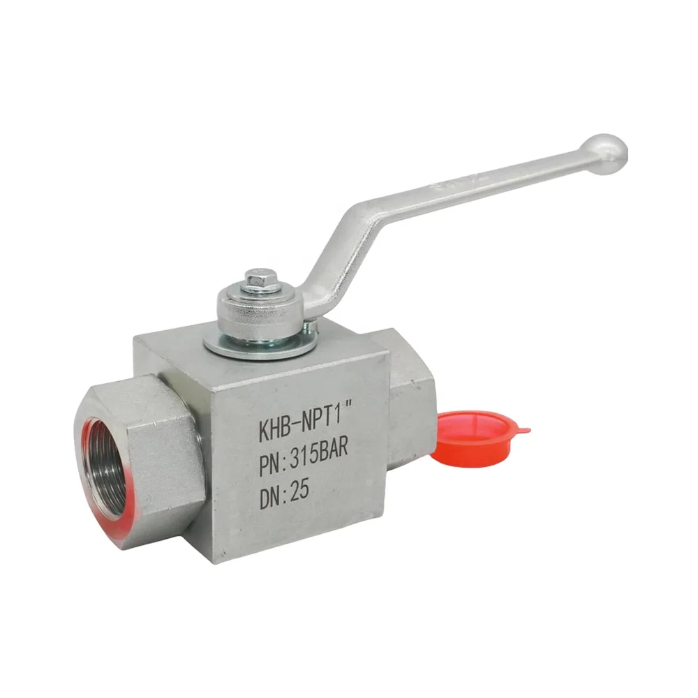 1 Inch Hydraulic Ball Valve KHB 4650 PSI High Pressure Shut-Off 2 Way Valve Hydraulic Tools Accessories-NPT