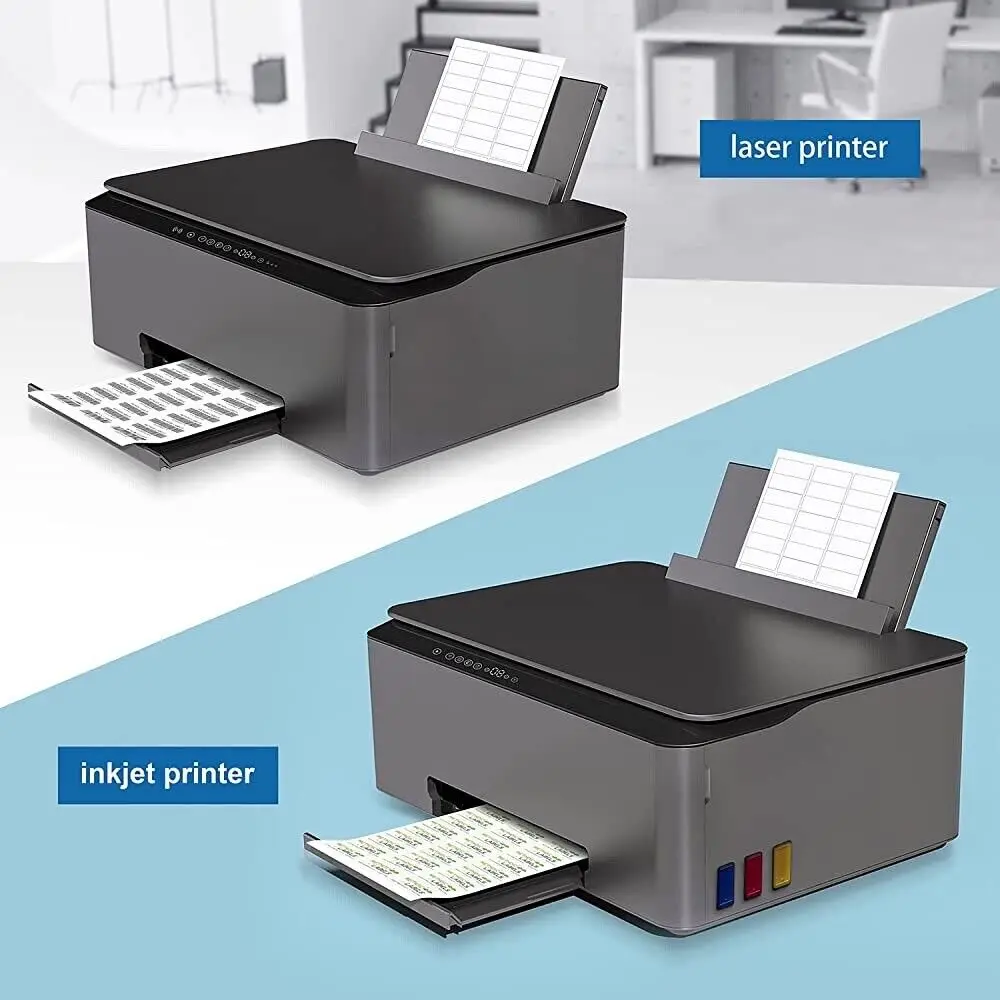 1 X 2-5/8 Address Labels 3000 Sticker Paper Printing Plates for Laser/Ink Jet Printer