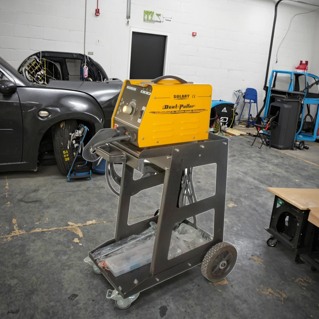 Factory Direct SOLARY 5610 Iron Dent Puller 10KVA 3500A 110V/230V Dual-Voltage Car Body Spot Welder Safe & Efficient
