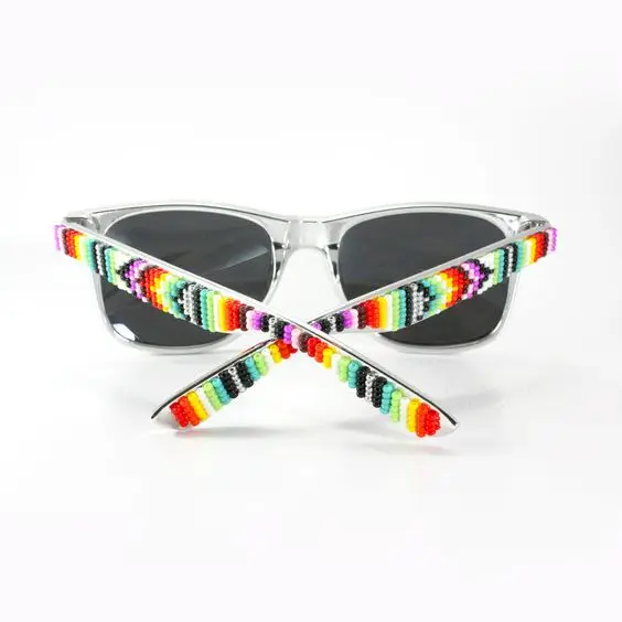 Customizable Multicolor Seed Bead Eyewear Eco-Friendly Sunglasses Parts-Nova Star Craft NSC0625
