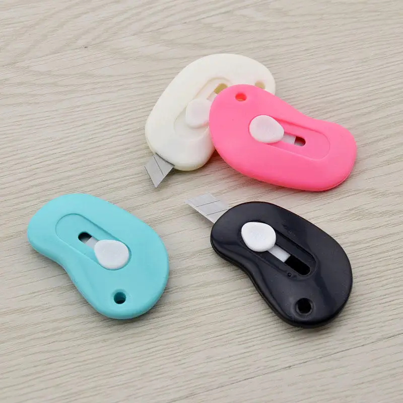 High-quality Mini Portable Utility Knife Pocket-Sized Plastic Craft Cutter with Express Box Opener Sewing Supplies 6g