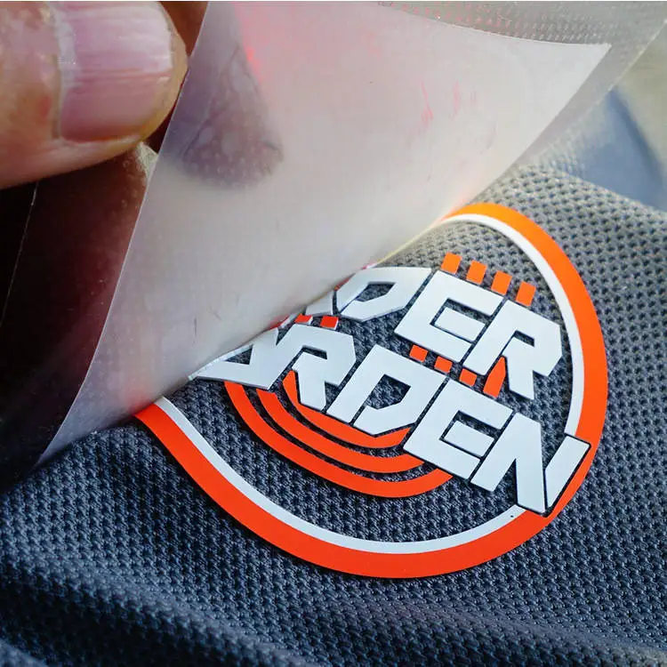 Silicone Iron on Labels 3d Raised Printed Rubber Patches Custom Hot Press Sticker T-shirts Vinyl Heat Transfer Logo for Clothing