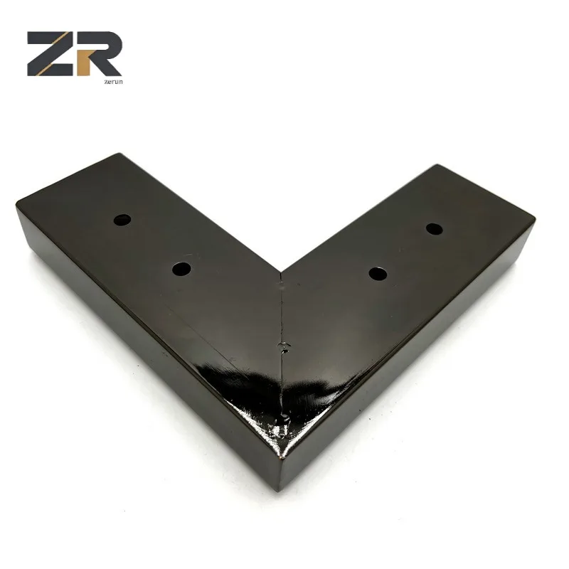 ZERUN Modern Extendable Iron Vanity Table Legs Heavy Duty Metal Wood Panel Style for Home Office Living Room Dining Hospital Use