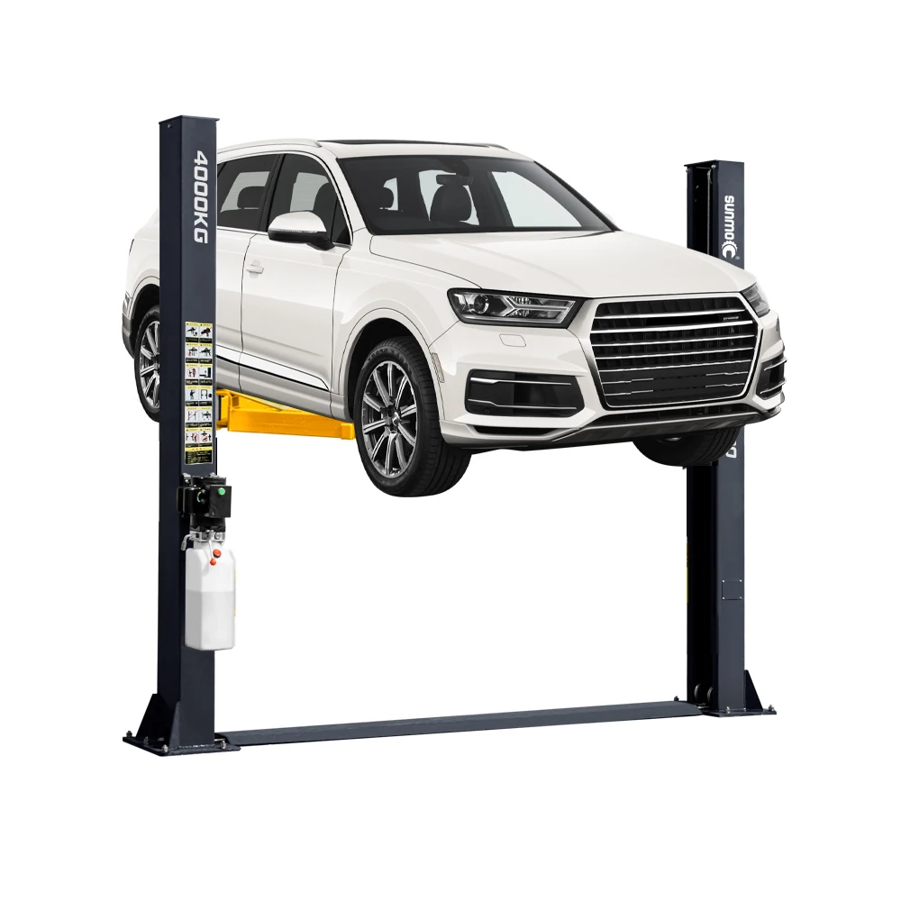 Sunmo CE 4000 5000kg 8800 10000LBS Hydraulic Vehicle Lifter Electric Floorplate Car Elevator 2 Column Two Post Car Hoist Lifts