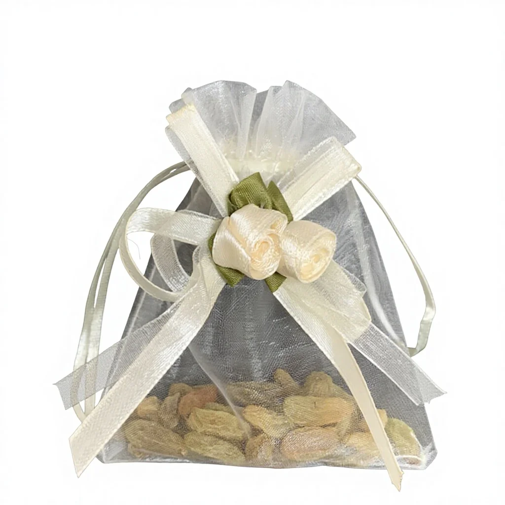 Drawstring Bowknot Organza Bag Gift Bag for Jewelry Storage Wedding Party Favor Packaging Material