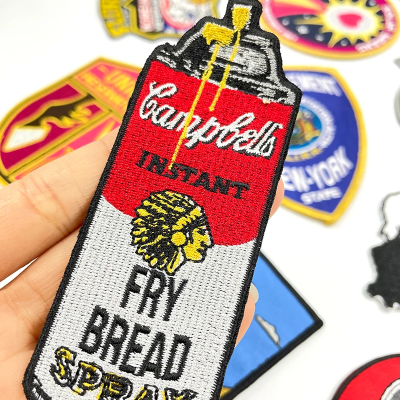 Professional Custom High Quality Embroidery Patches Iron on Adhesive Sticker Custom Embroidery Patches for Clothing