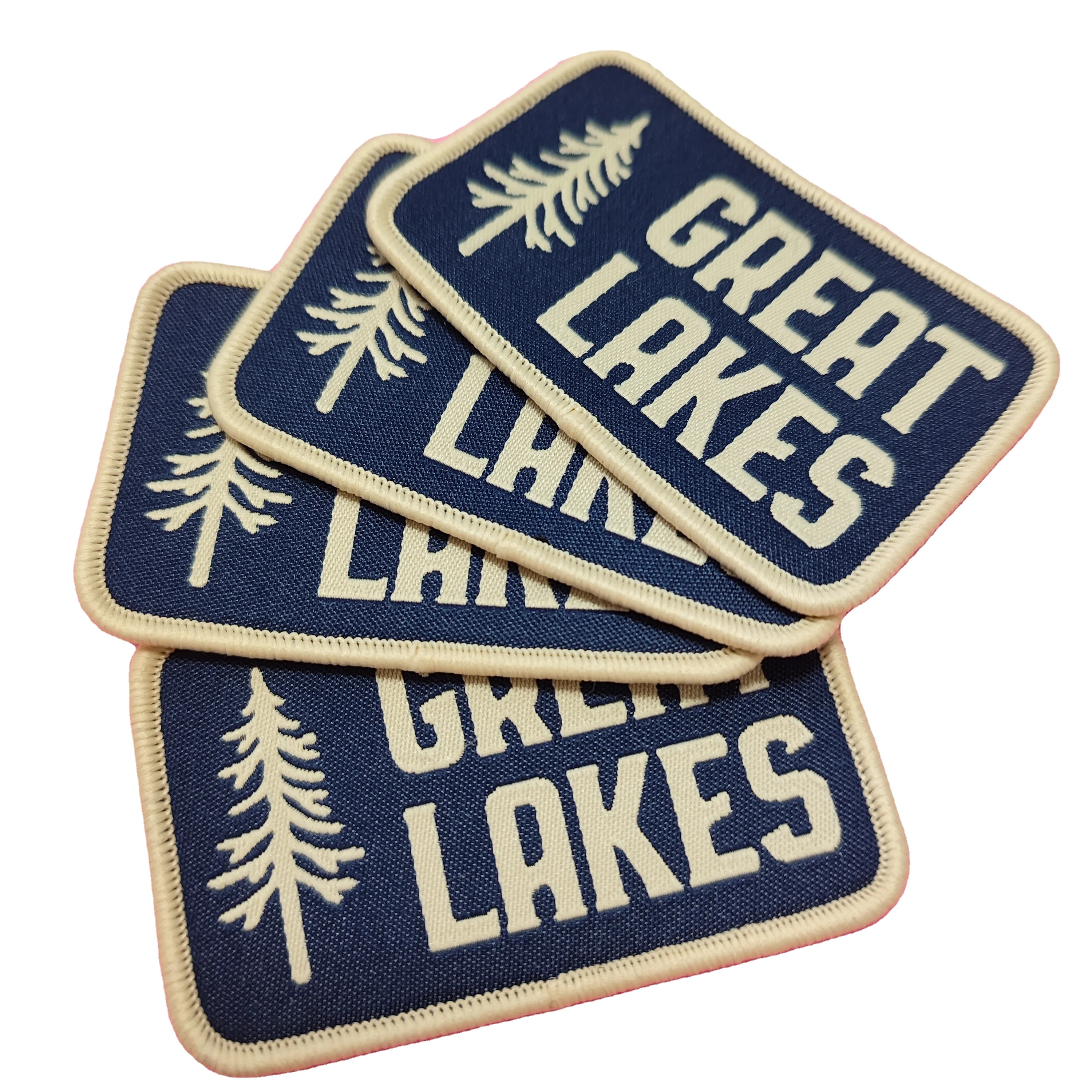 Custom Clothes Patches Garment Tshirt Neck Tags Labels Print With Logo Stickers for Clothing Heat Transfer Iron on Label Woven