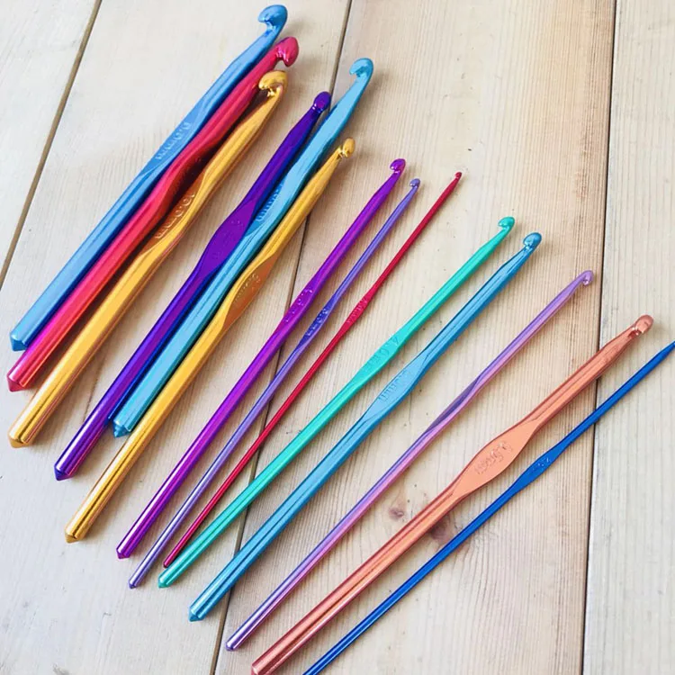 14Pcs Crochet Hooks Set Knitting Needles Set Crochet Sewing Needles Tool for Weave Yarn Craft Sewing