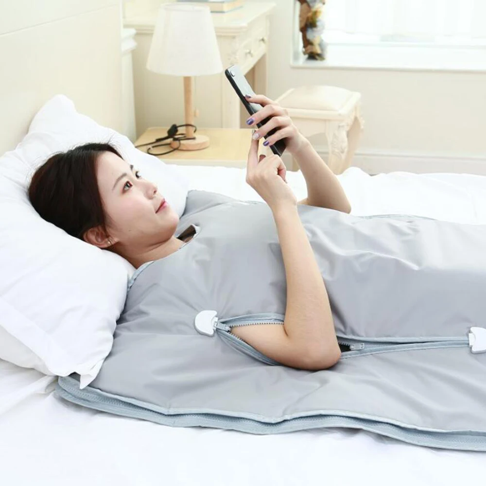 Zipper Portable Waterproof Heating Cobertor De Whole Body Covered Sauna Blanket