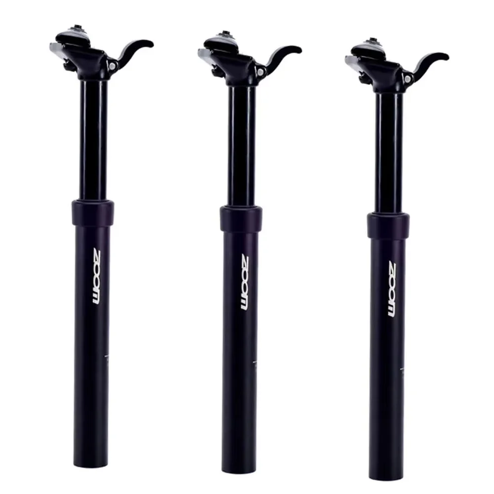 ZOOM MTB Dropper Seatpost Hand Remote Mountain Downhill Bike Adjustable Seatpost 30.9 31.6mm Travel 100mm Bike Seat Tube