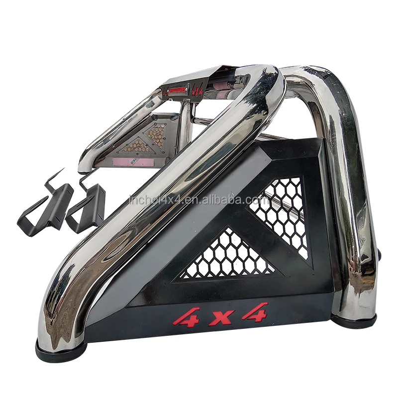 Universal Stainless Steel for Navara D22 D40 Np300 Triton 4x4 Pickup Truck Sport Anti Roll Bar With Light