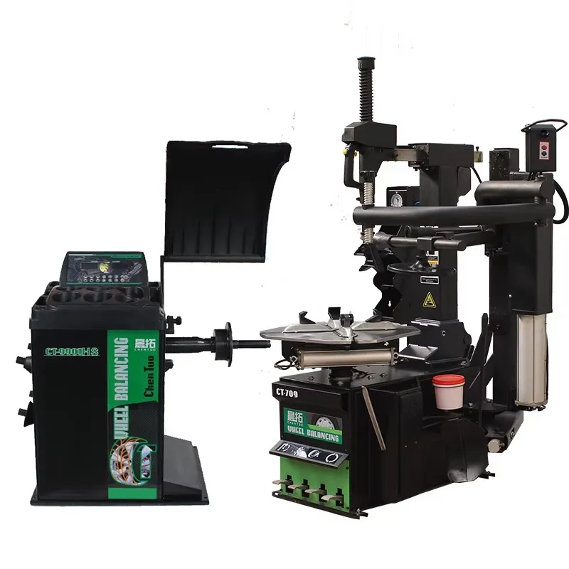 ChenTuo Factory Price Self-automatic Full Automatic Tire Changer & Wheel Balancer with Infrared Combo Max. Rim 24'' CE Certified