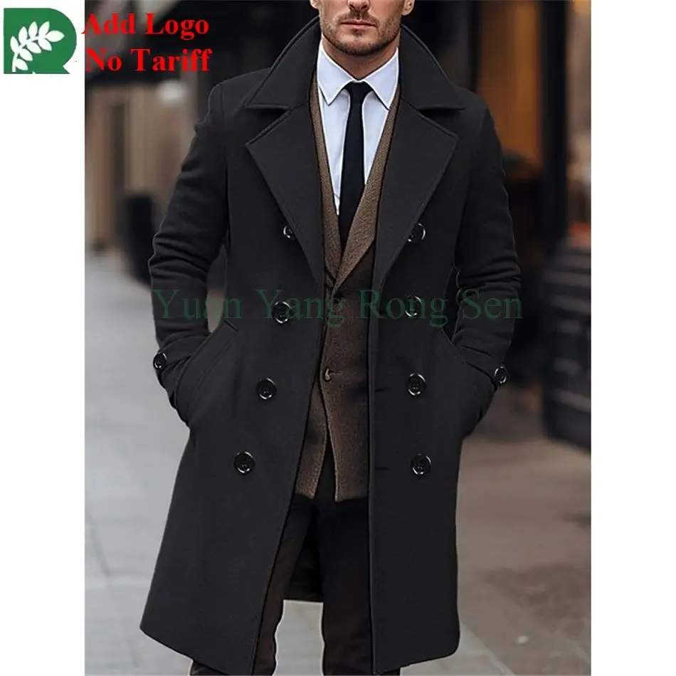 Newest Style Thick Warm Coat Men Wool Winter Overcoat