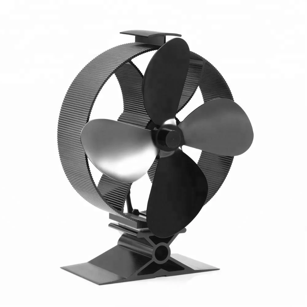 Winter Eco-friendly Wood Burning Fireplace Heat Powered Exhaust Stove Fan Pellet Stove 4 Blades Ecofan Other Home Heaters