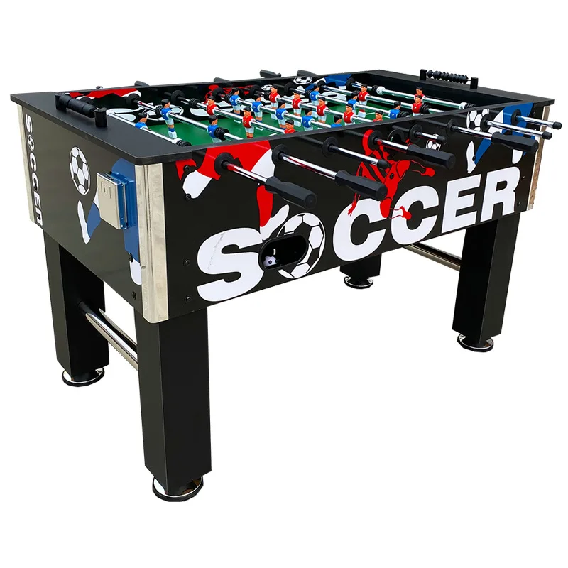 1.4M Size Premium Foosball Table with 8 Rods Comfortable Ergonomic Handles ABS Players for Thrilling Indoor Soccer Games