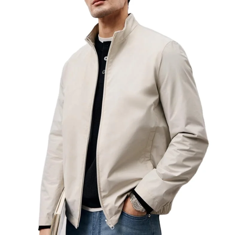 Men Jackets Male Business Spring Coat Casual Autumn Men's Simple Solid Coat Two Sides Wear