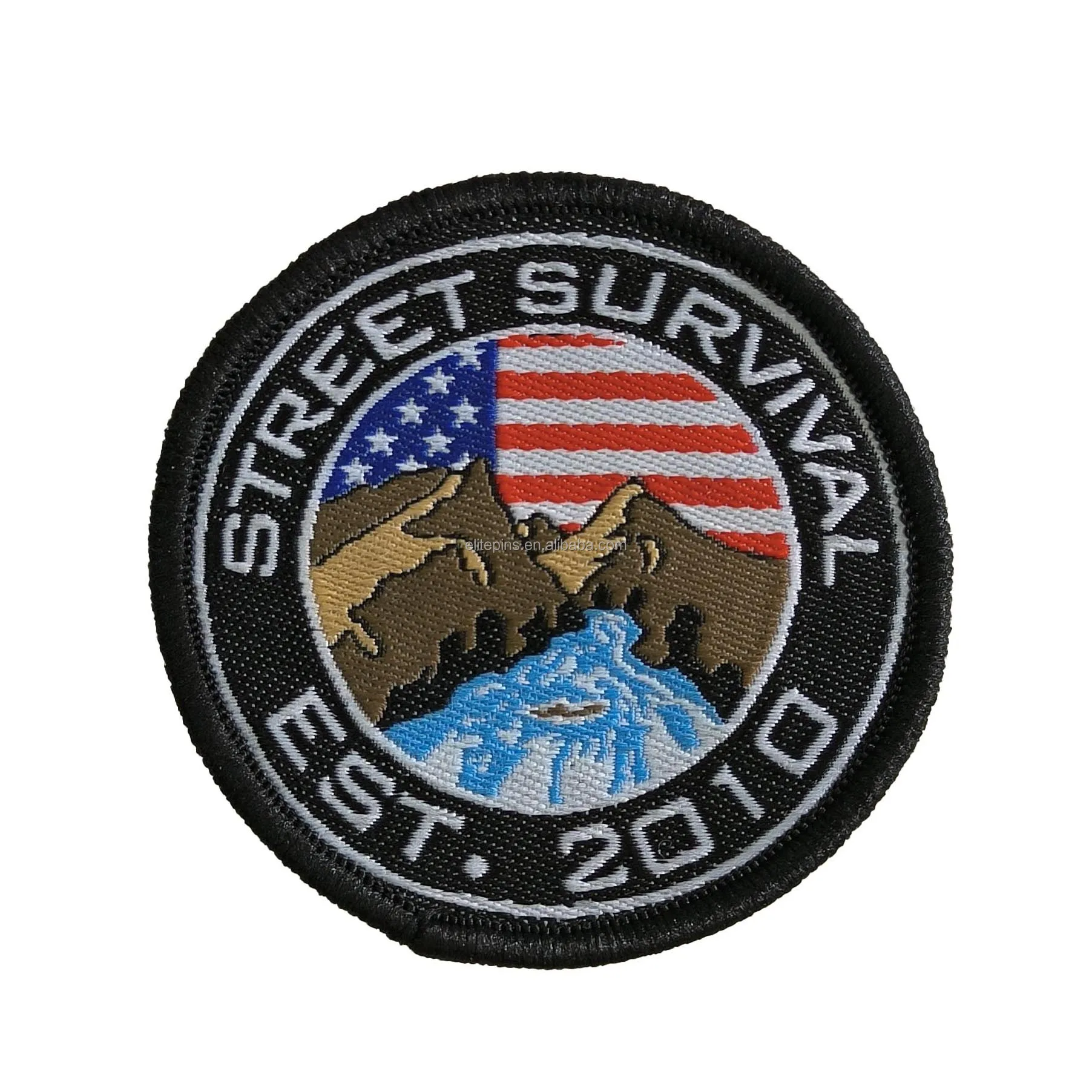 Custom Embroidered Patches Promotional Sew-On Backing Patches as Hat and Clothing Accessories