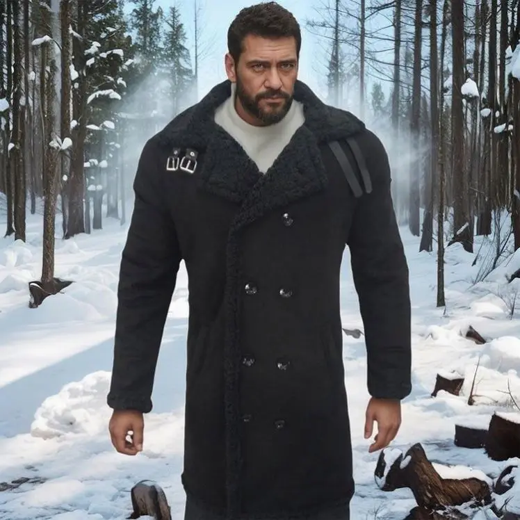 Hot Selling Men's Winter Coat Warm Fur Jacket