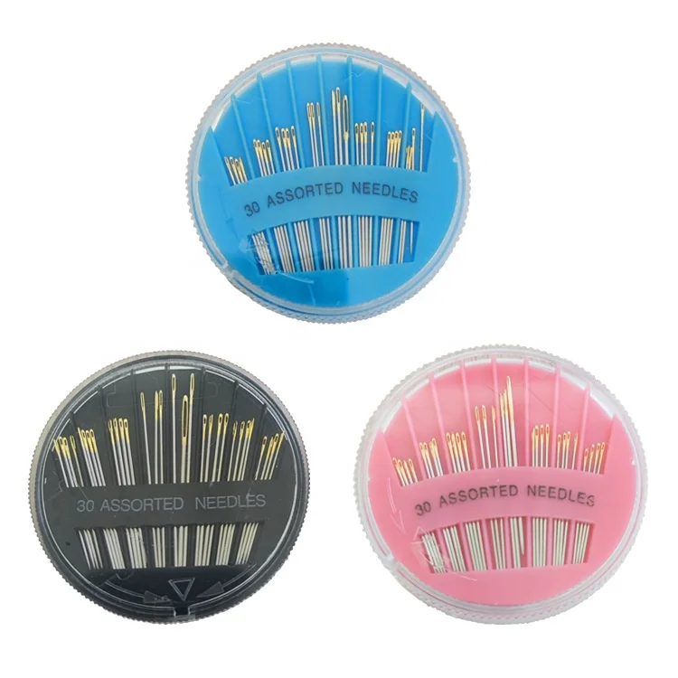 Wholesale 30pcs/set Square Embroidery Cross Stitch Sewing Punch Needles High Quality Golden Eye Hand Sewing Needle