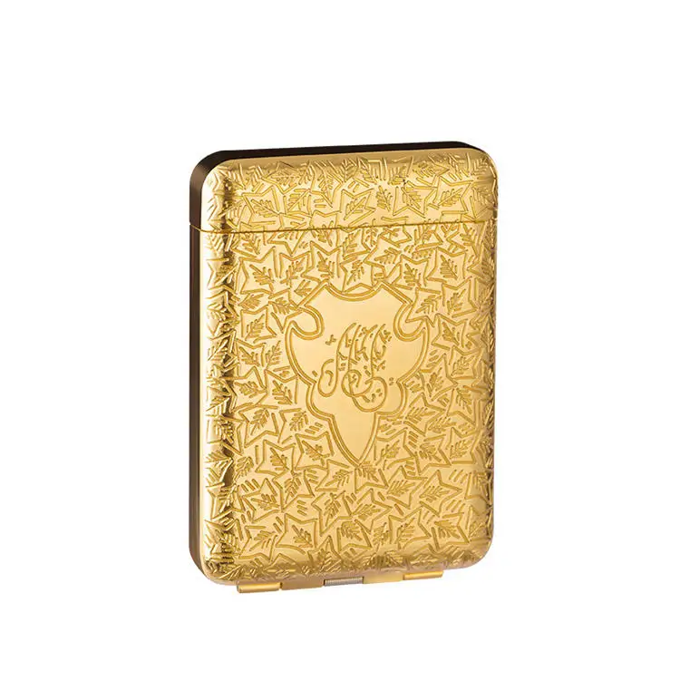 001 Custom Color Printable High Quality Cigarette Cases Luxury Waterproof Metal Retro Zigarettenetui Portable Carry Smoking Case