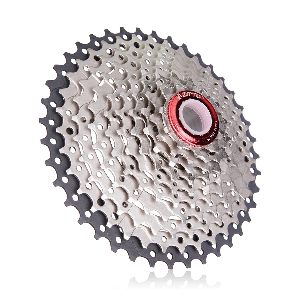 ZTTO Mountain Bike  Parts 10 Speed 11-42T Cassette Bicycle Sprocket  Freewheel 10v K7 Range Fit for M780 M590 M6000