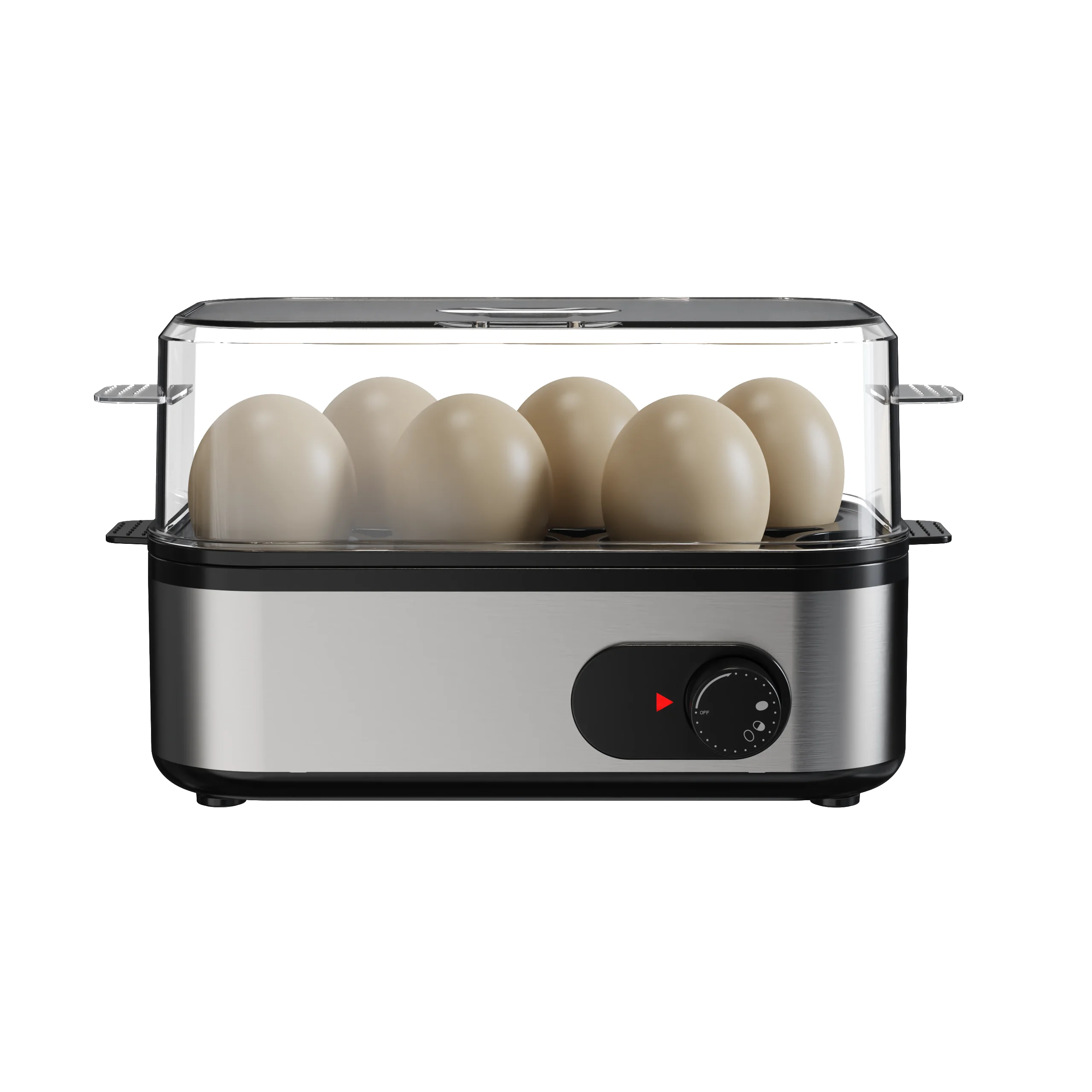 1-6 Egg Plastic Automatic Electric Cooker with Auto Shut-Off Class a Energy Efficiency Household Kitchen Steamer & Egg Boilers