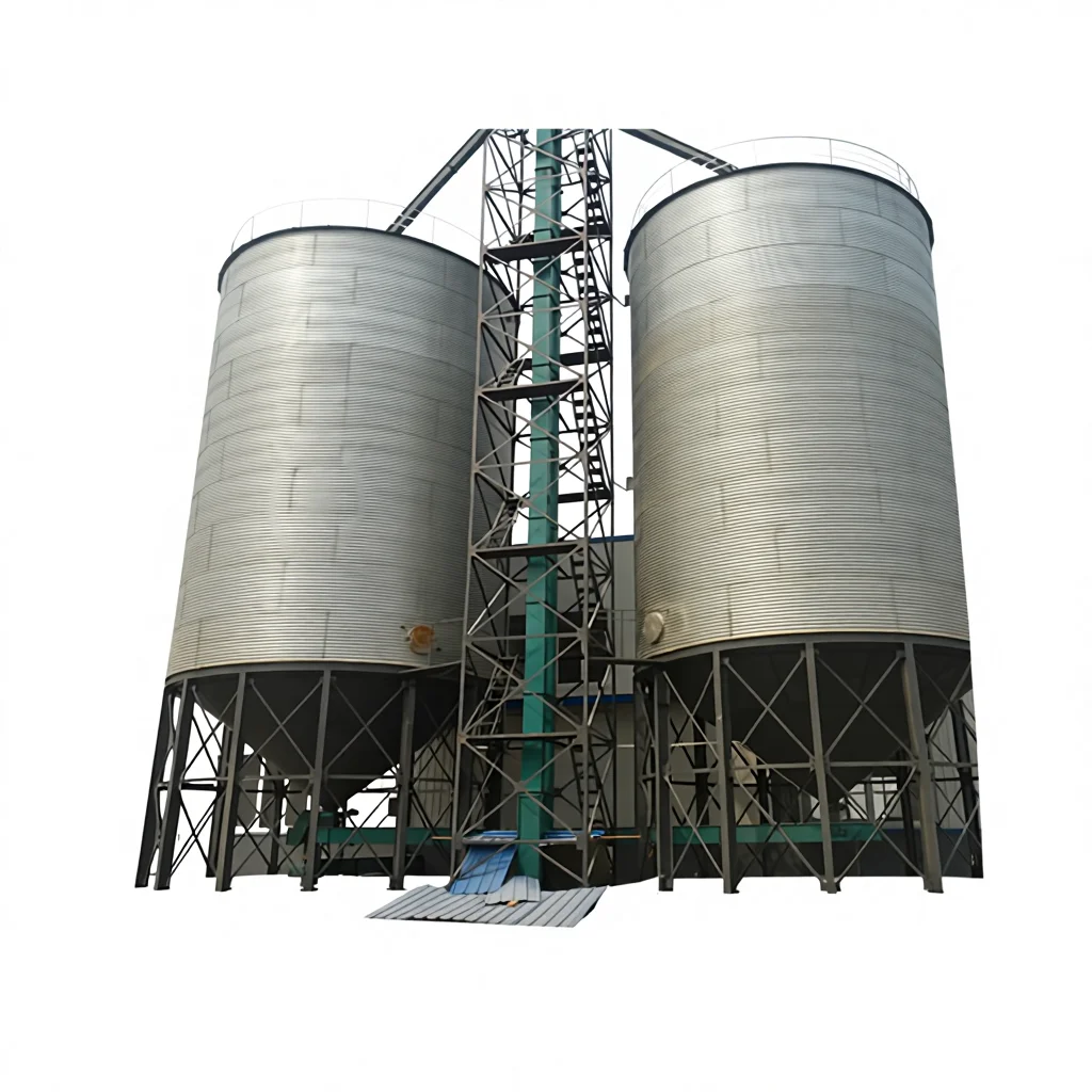 Zhongpei Galvanized Steel Agricultural Conical Silo for Grain and Animal Feed Storage for Use in Farming Operations
