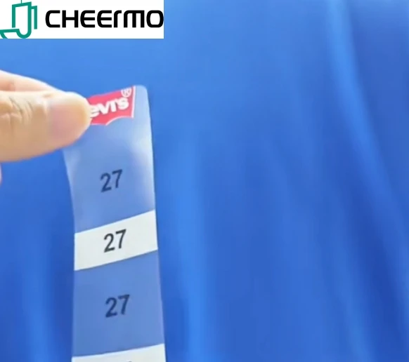 PP Waterproof Acrylic  Adhesive Tag Garment Labels Clothes Tags Labels Self Adhesive Clothing Garment Tag Labels