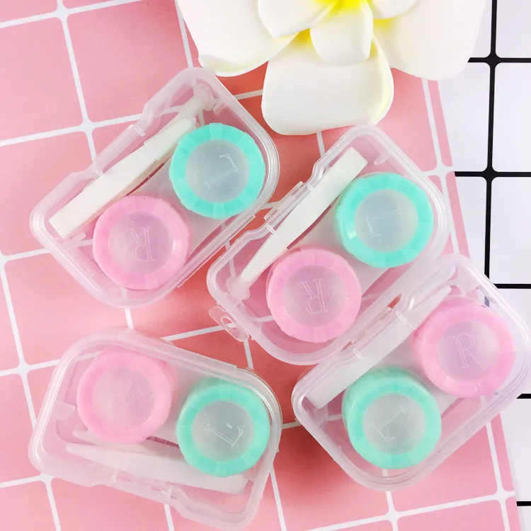 Eyeshare Portable Pink & Green Silicone Contact Lens Tools Wearing Contact Lens Remover Clip Accessory for Contact Lens Users