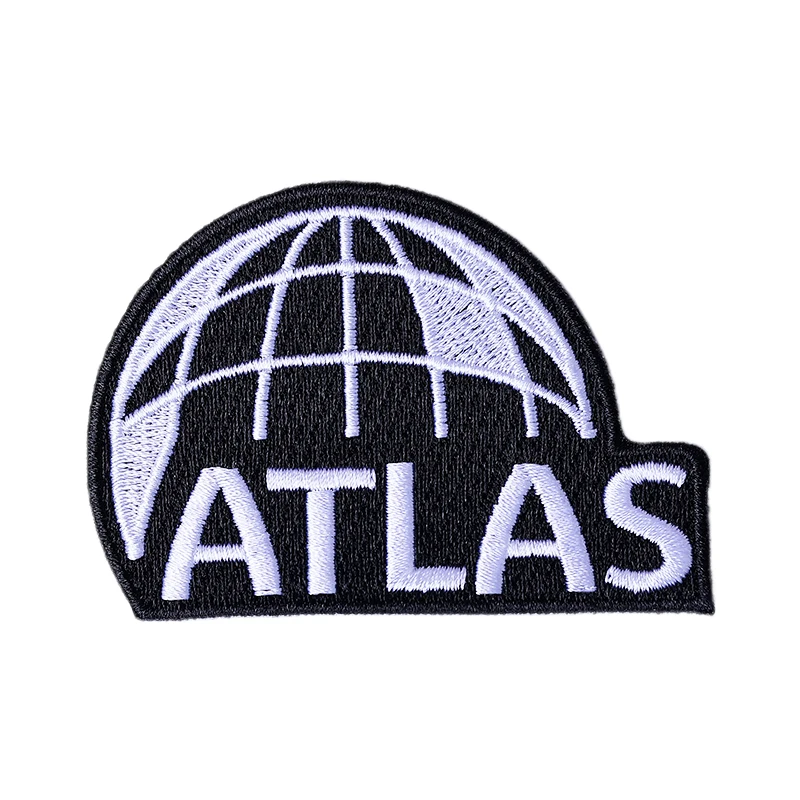 Custom Logo Embroidered Fabric Patch 3D Embossed Hook Sewing Patch Badges Embroidery Iron on Heat Press Patches Embroidery