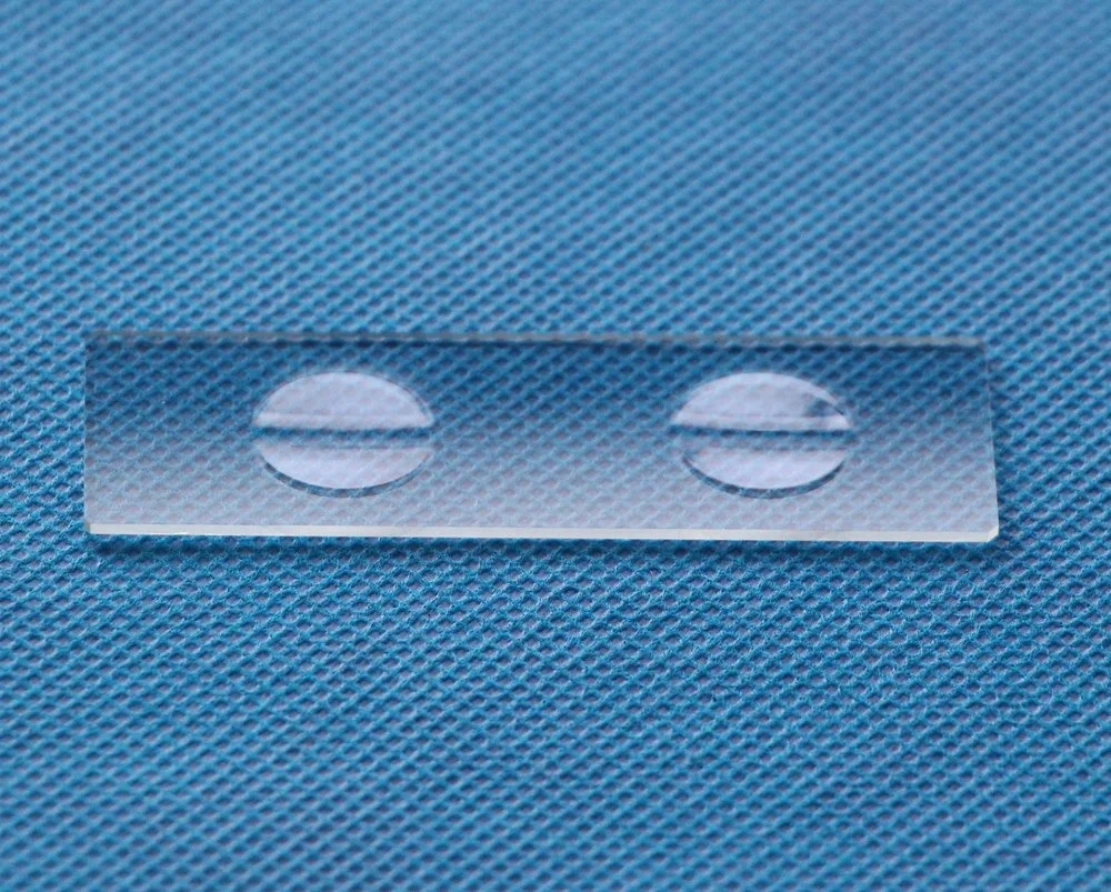 1.2mm Thin Glass 7104 Two Well Concavity Slides Double Depression Concave Cavity Microscope Slide