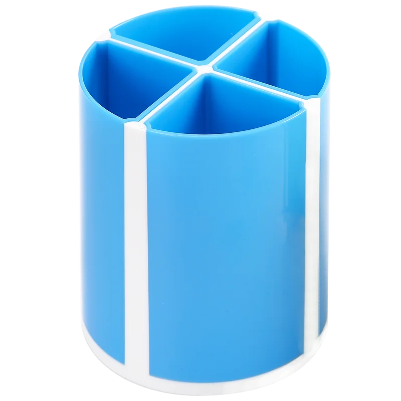 Wholesale Multiple Color Cylinder Shaped Multi-functional Organizer Plastic Pen Holder for Desk Office Supplier