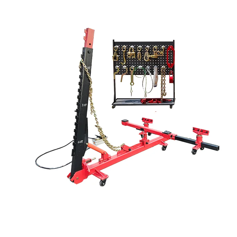 Portable 300kg Auto Body Collision Repair Equipment Simple Chassis Straightener Pulling Machine Car Bench Frame Machine