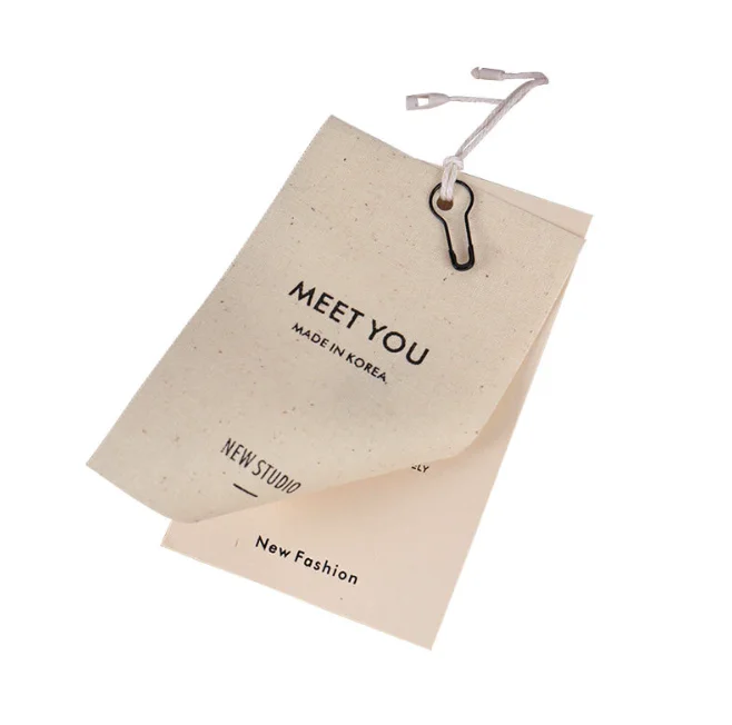 Custom Garment hang Tag Custom logo Clothing Hangtag Label Brand Tags for Clothing