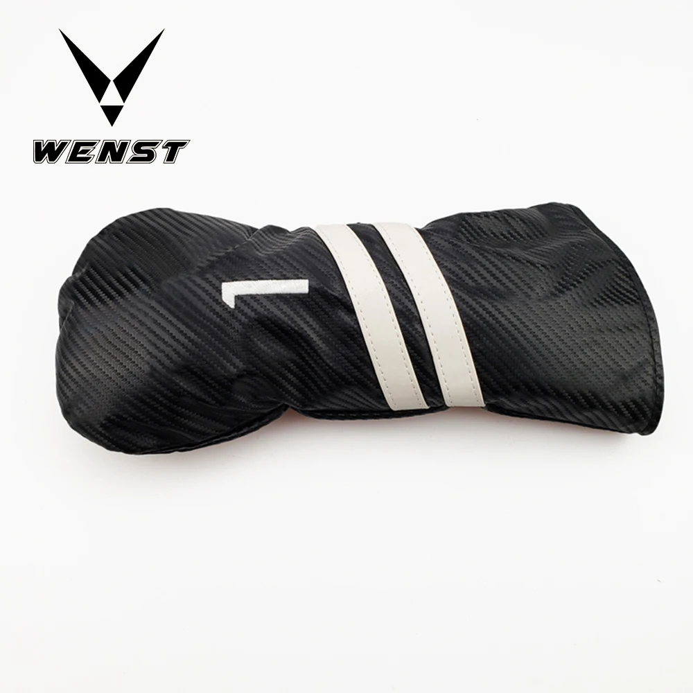 #3 #5 Fairway Wood Custom Golf Driver Head Cover with PU & Knitted Fabric Velour Lining Waterproof & Shockproof