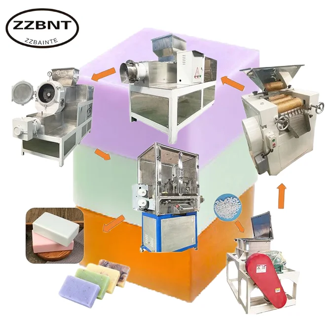 ZZBNT Laundry Bath Bar Solid Soap Making Machine Soap Production Line Provided Soap Making Machine Other Chemical Equipment