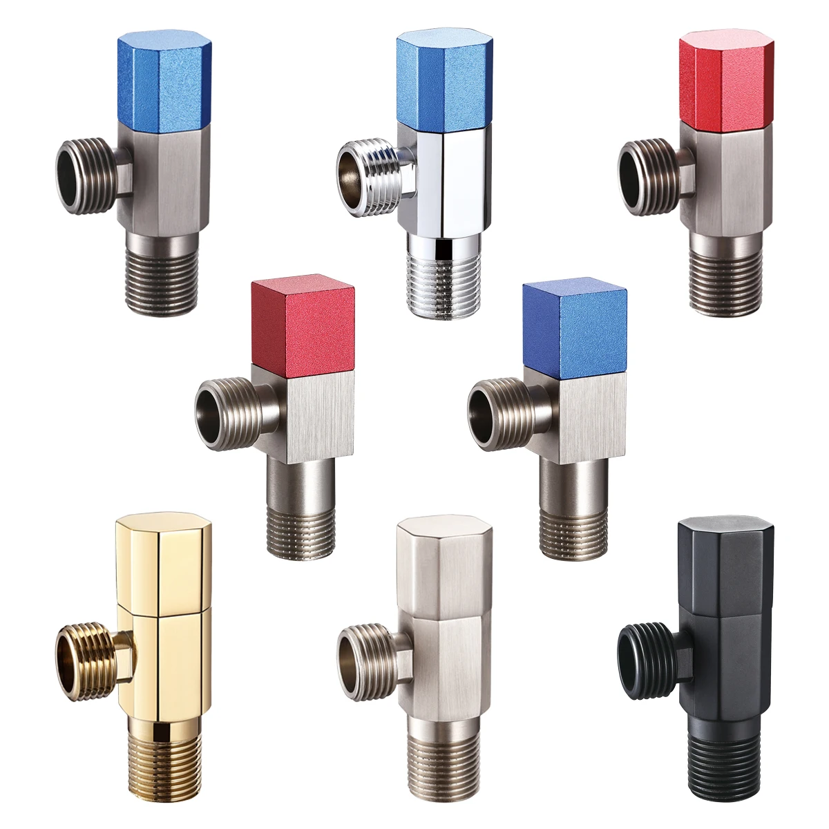 1/2 Inch Chrome Plated 15mm Durable Brass Angle Valve for Toilet and Bathroom Wholesale Angle Valve for Bathroom Use