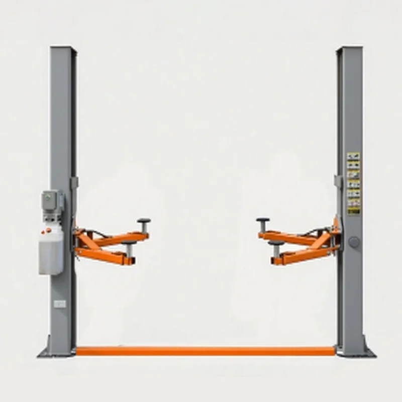 Two-Post One Cylinder Hydraulic Mobile Car Lift 4000kg Capacity 1800mm Lift Height for Car Repair