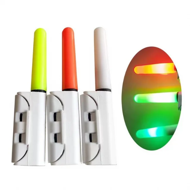 ZHUO RUN Direct Factory Night Fishing LED Stick Lights Carp Bite Indicator for Fishing Rod Tip