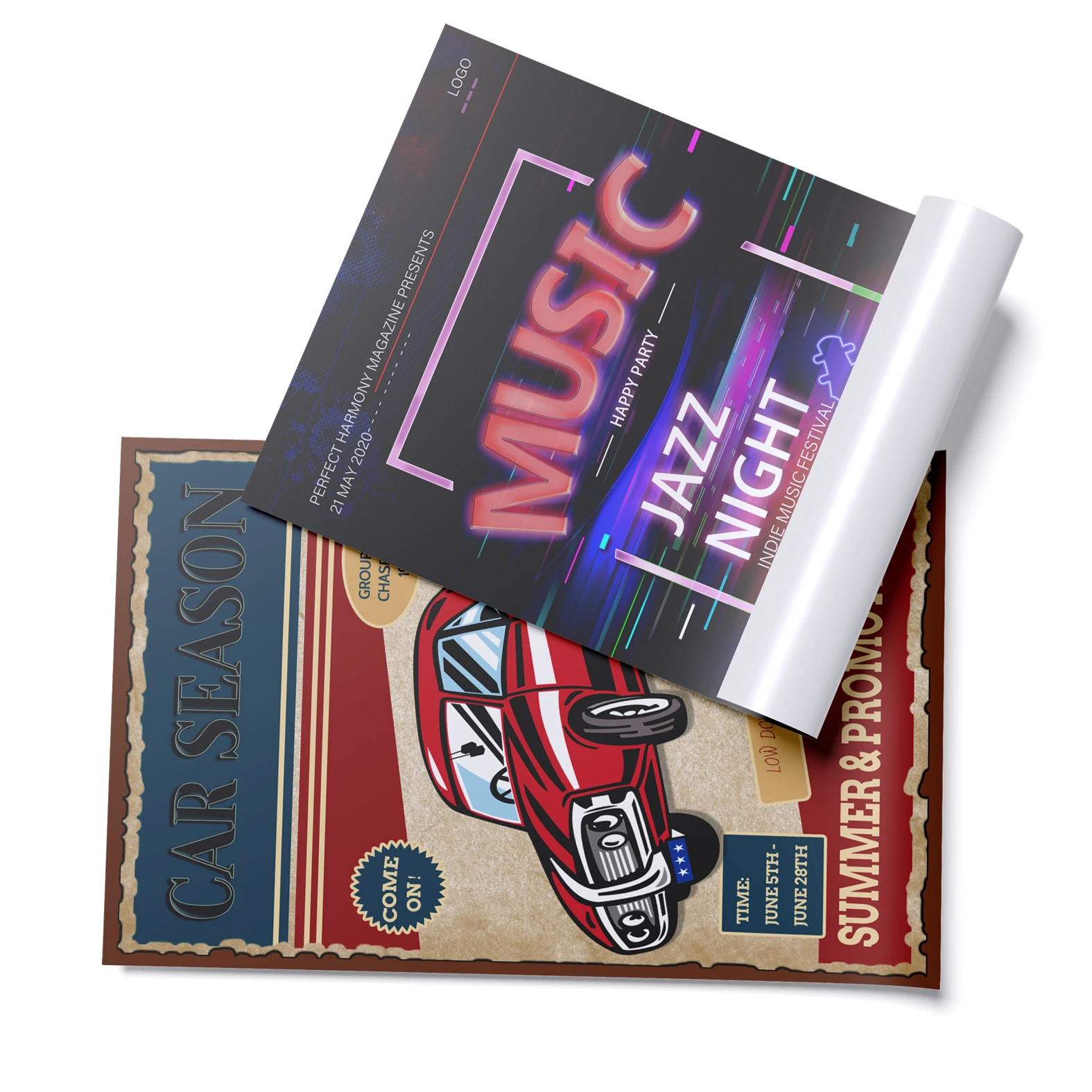 Wholesale Custom Poster A0 A1 A2 A3 A4 Paper Printed Colorful Movie Music Business Promotion Poster Printing