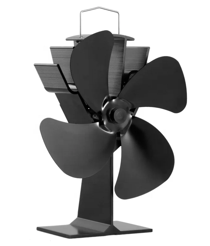 Winter Eco-friendly Wood Pellet Stove 4 Blades Silent Ecofan Outdoor Fireplace Heat Powered Exhaust Stove Fan Other Home Heaters
