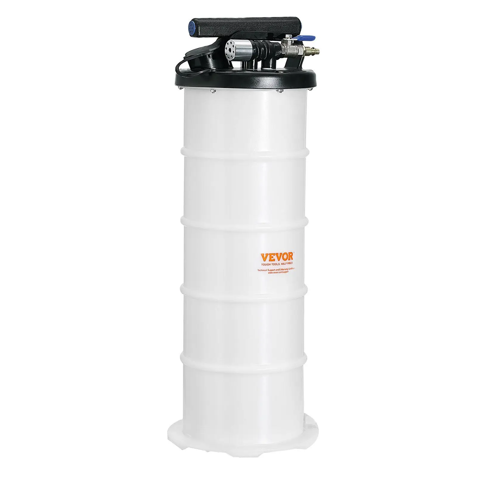 1.74 Gallons (6.5 Liters) Fluid Extractor Pneumatic/Manual Oil Changer Dipstick Suction Hose Auto Fluids Vacuum Extractor