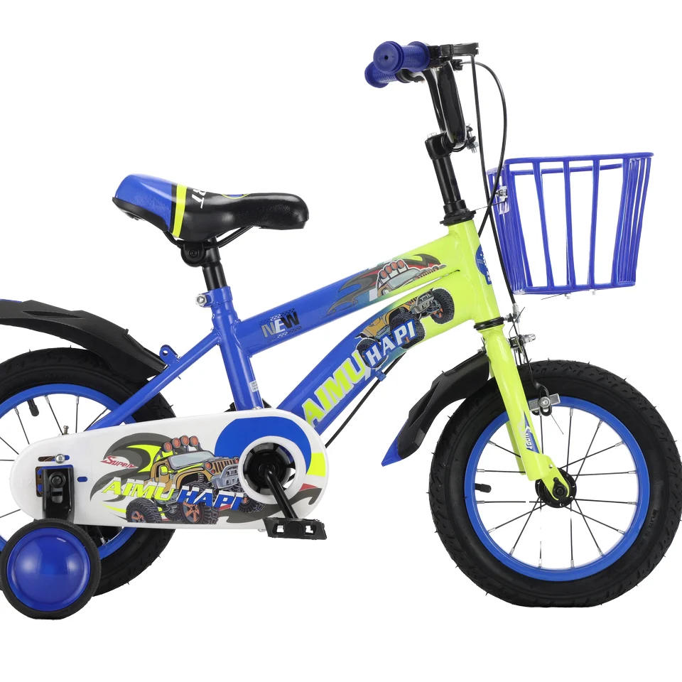 [B2B Only] Best Selling 20-Inch Single Speed Road Bike Kids Steel Fork Suspension Plastic Basket Double V Brake System Training